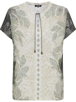 Olsen Damen T-Shirt in grau - Ausschnitt: Rundhals