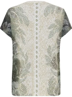Olsen Damen T-Shirt in grau - Ausschnitt: Rundhals