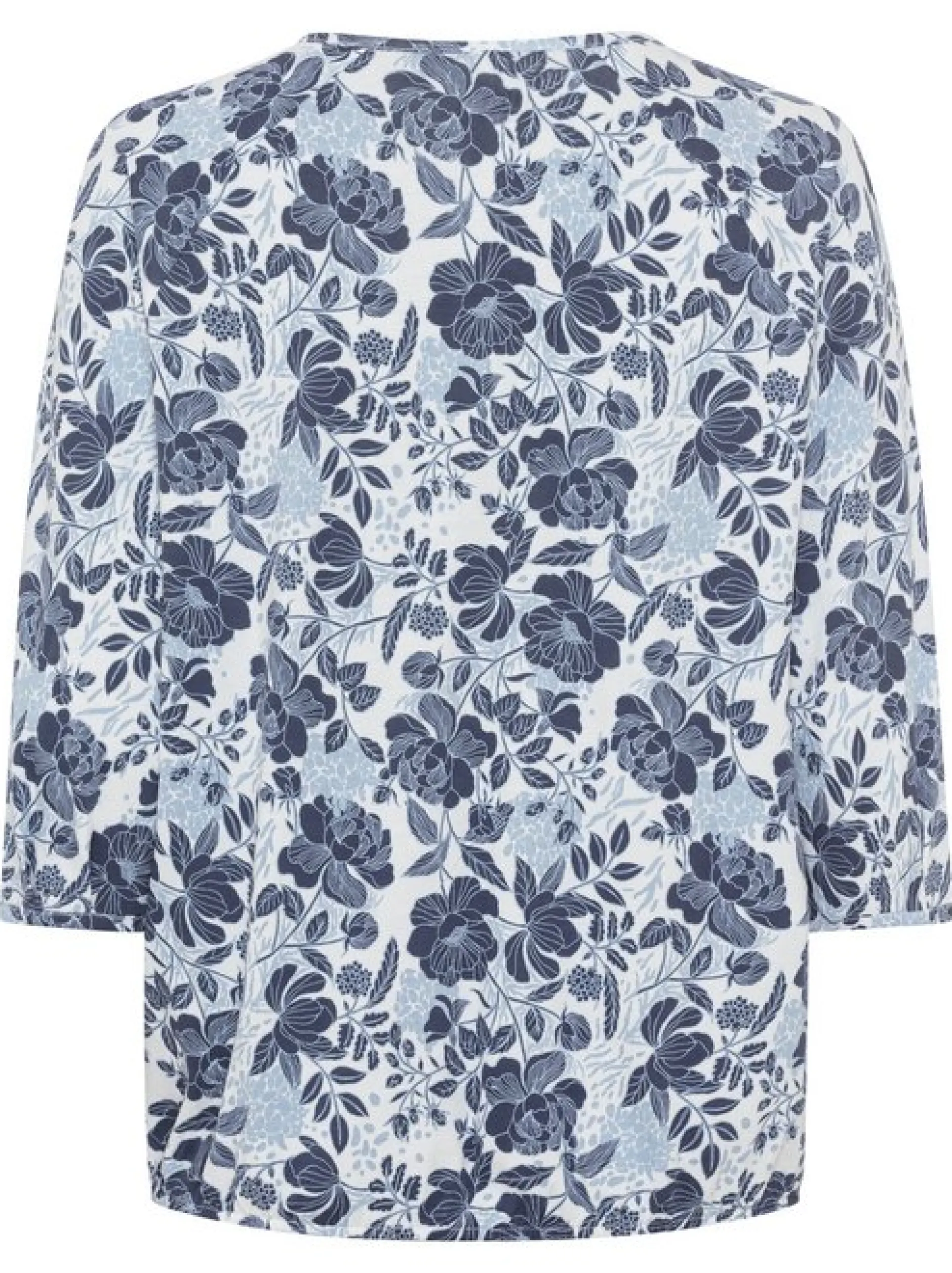 Olsen Damen T-Shirt in indigo - Ausschnitt: Rundhals