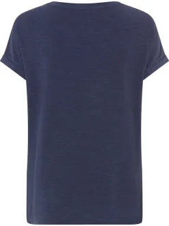 Olsen Damen T-Shirt in indigo - Ausschnitt: Rundhals