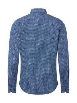 OLYMP Level Five Herren Businesshemd in marine hellblau
