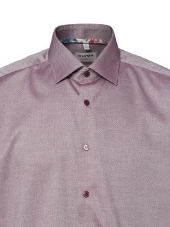 OLYMP Level Five Herren Hemd in aubergine