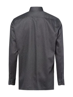 OLYMP Luxor modern fit Herren Hemd in anthrazit schwarz