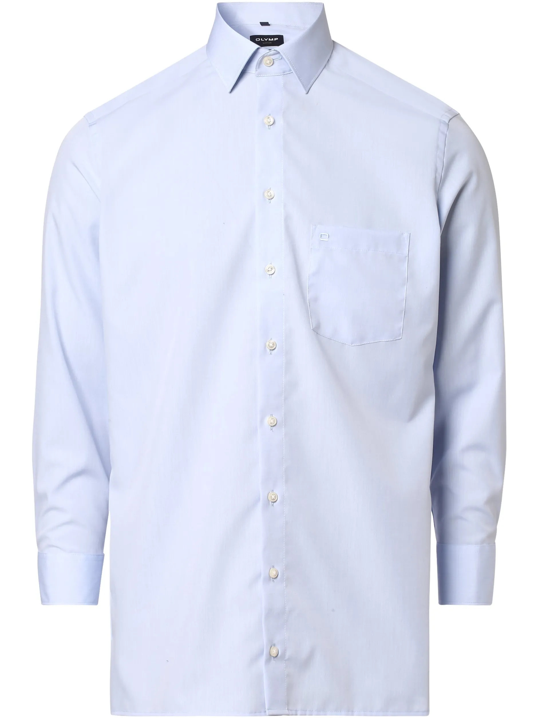 OLYMP Luxor modern fit Herren Hemd - Extrakurze Ärmel in hellblau