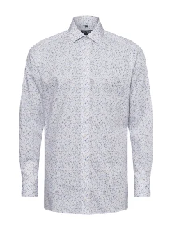 OLYMP Luxor modern fit Herren Businesshemd - Modern Fit in weiß blau