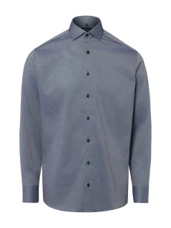 OLYMP Luxor modern fit Herren Businesshemd in marine hellblau