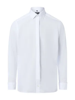OLYMP Luxor modern fit Herren Hemd mit Umschlagmanschetten - Bügelfrei in weiß