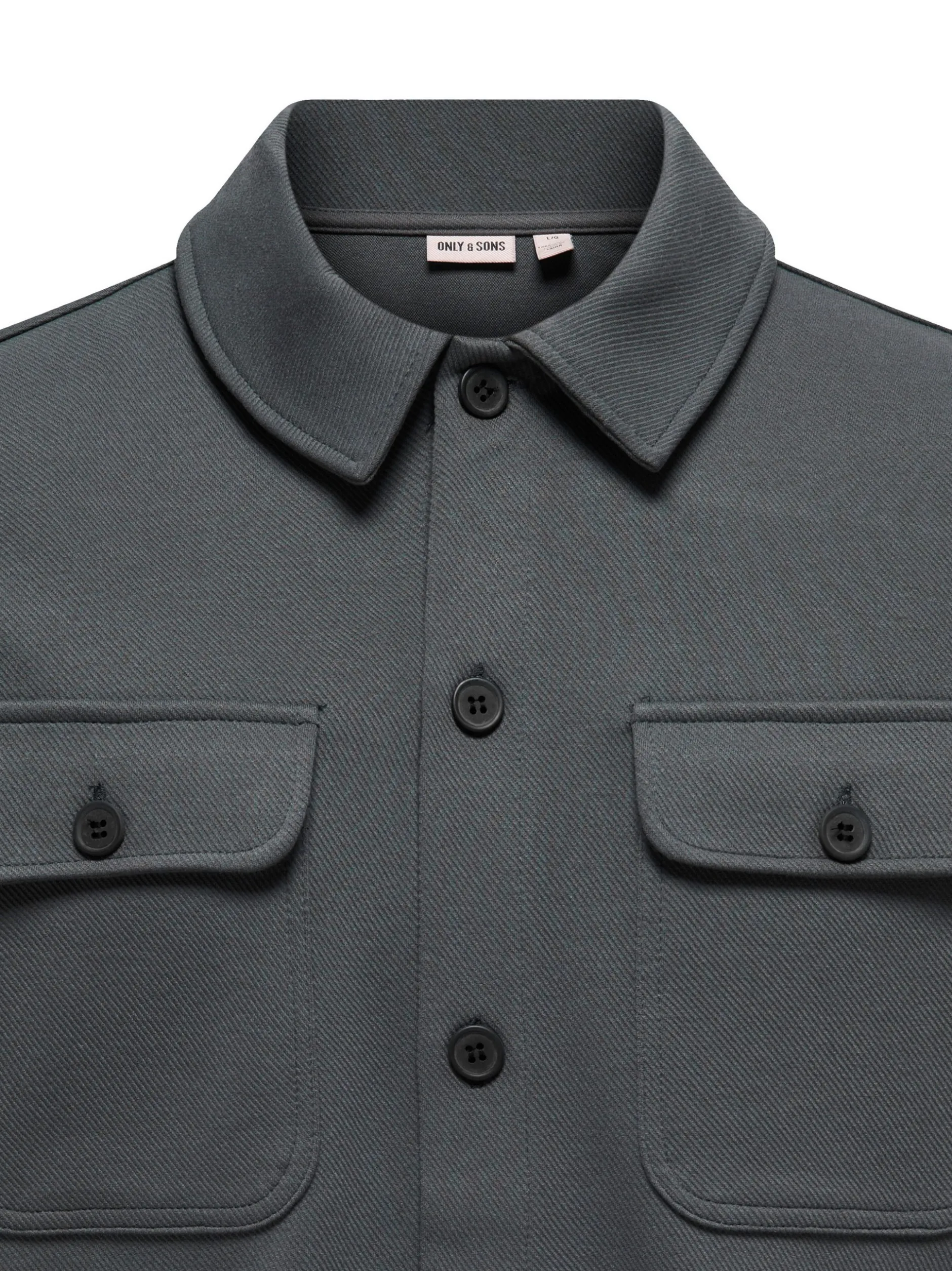 Only&Sons Herren Hemdjacke - 2er Pack Newkodyl in grau