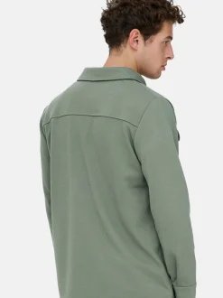 Only&Sons Herren Hemdjacke - Newkodyl in grün