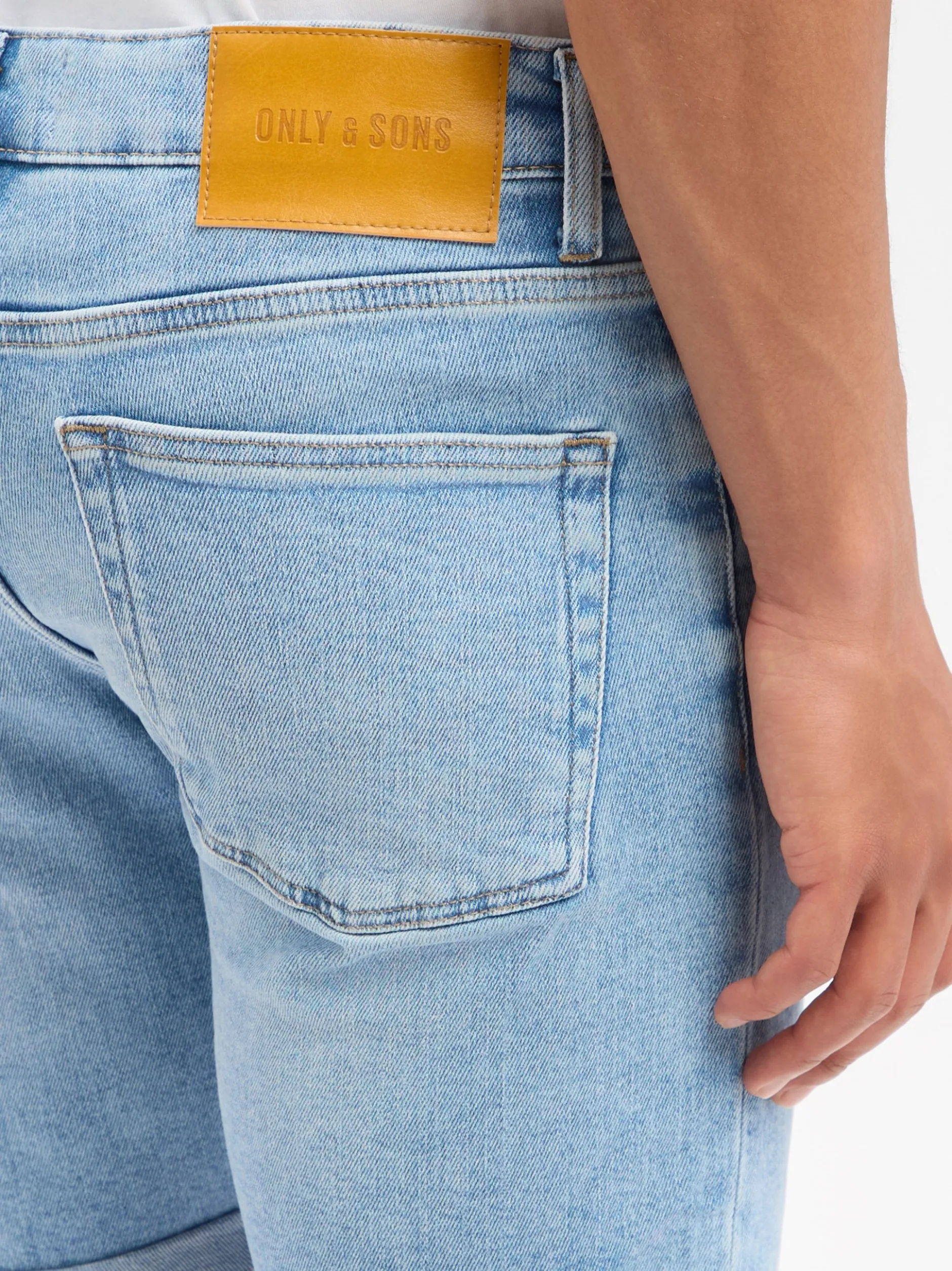 Only&Sons Herren Jeansshorts - ONSply in light stone