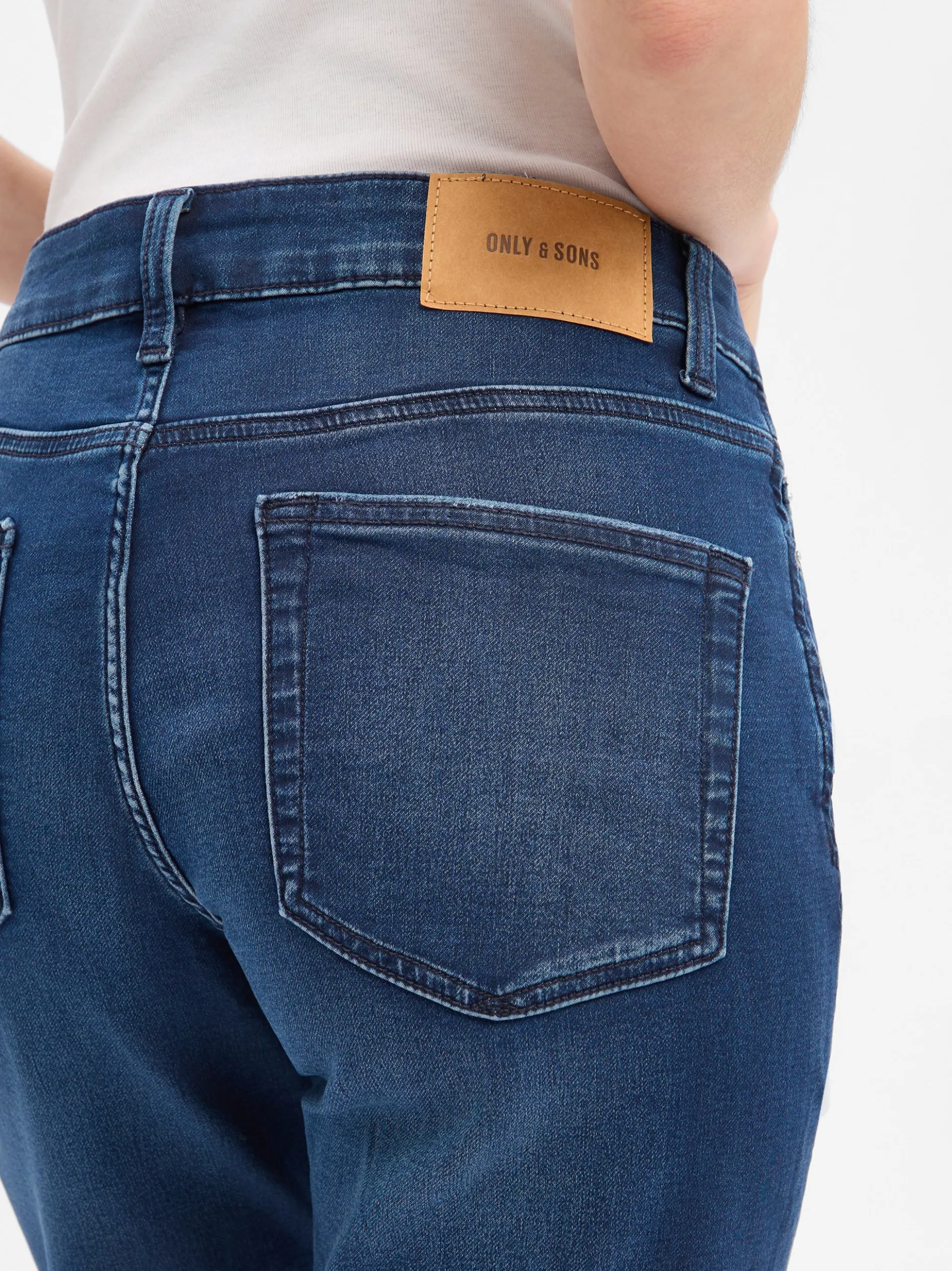 Only&Sons Herren Jeans-Shorts - Noos in marine