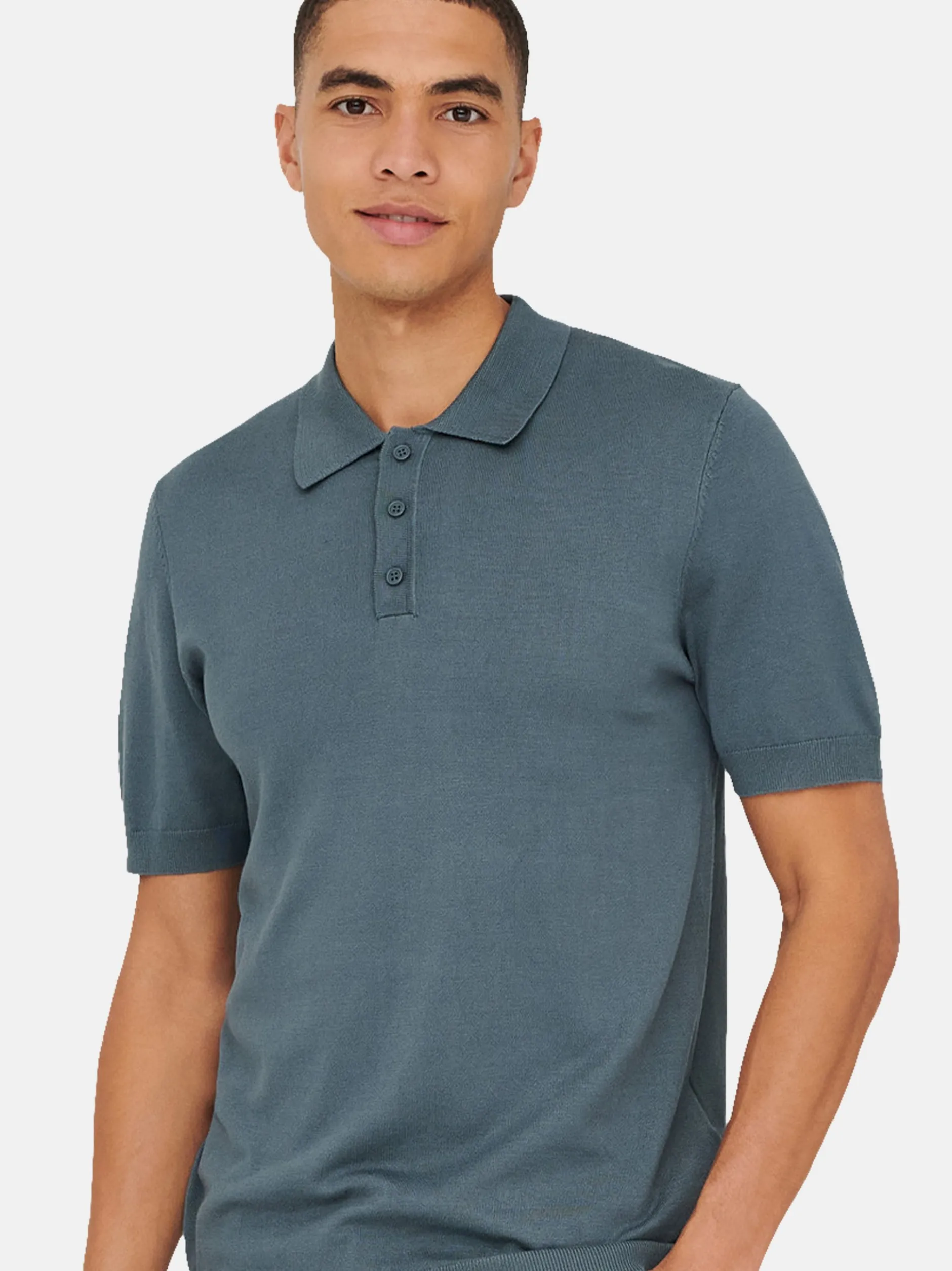 Only&Sons Herren Poloshirt - Wyler in blau