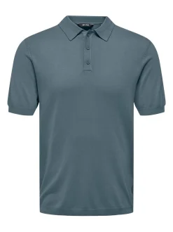 Only&Sons Herren Poloshirt - Wyler in blau