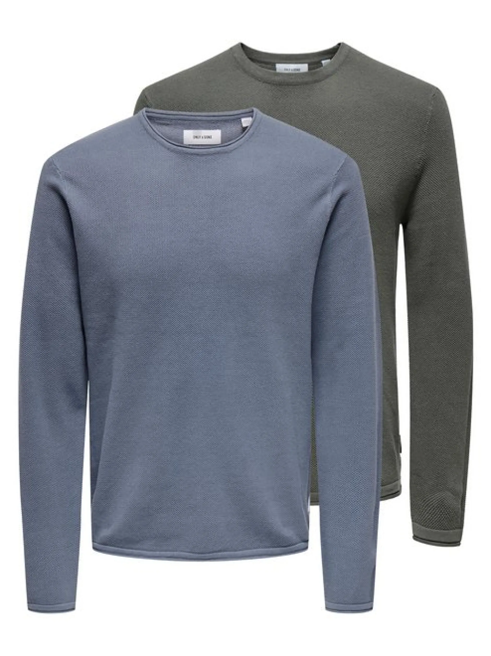 Only&Sons Herren Pullover - 2er Pack Felix in blau