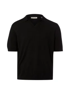 Only&Sons Herren Strickshirt in schwarz - Ärmel: kurzarm