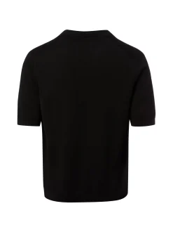 Only&Sons Herren Strickshirt in schwarz - Ärmel: kurzarm