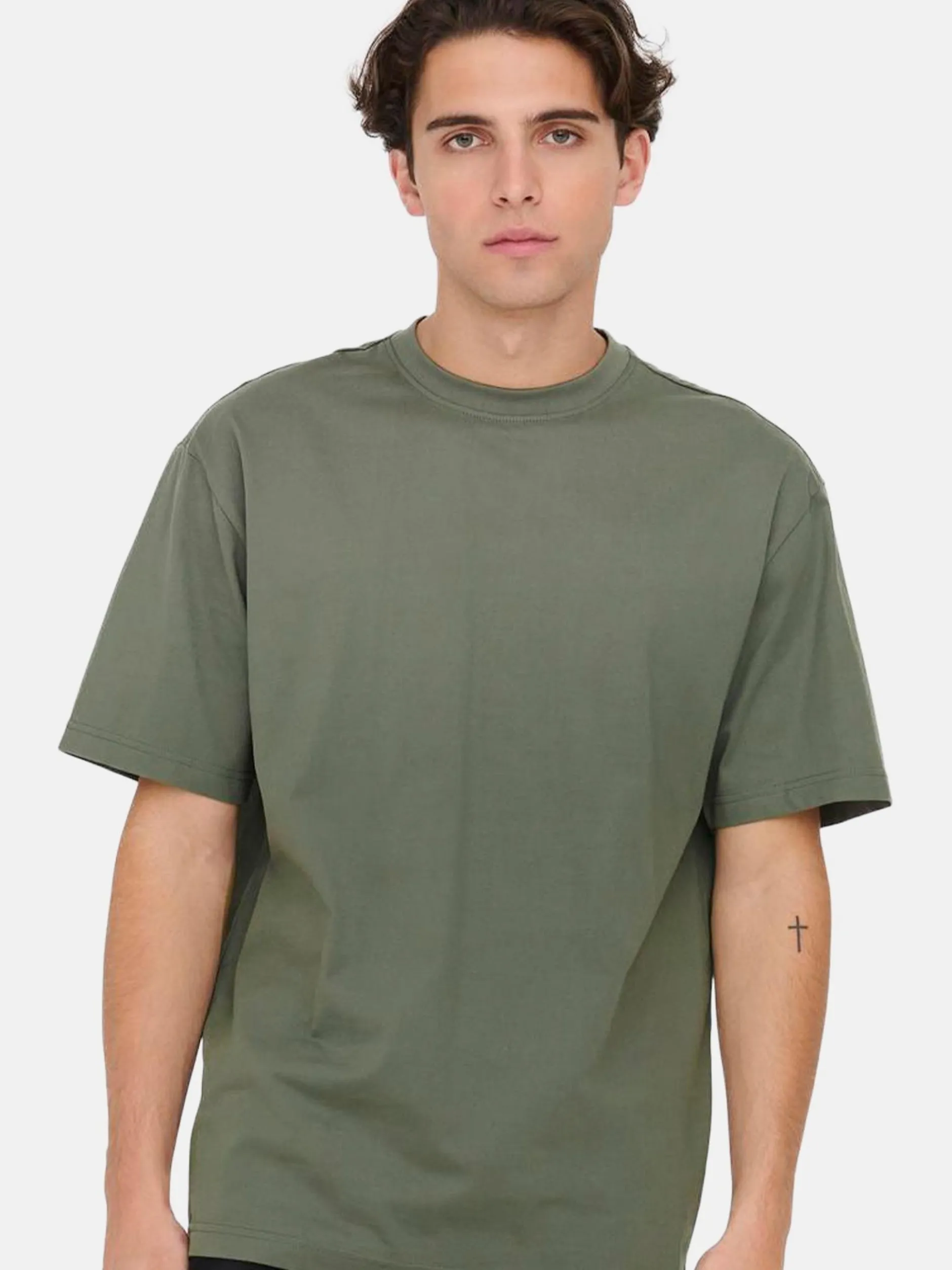 Only&Sons Herren T-Shirt - 2er Pack Onsfred in grün