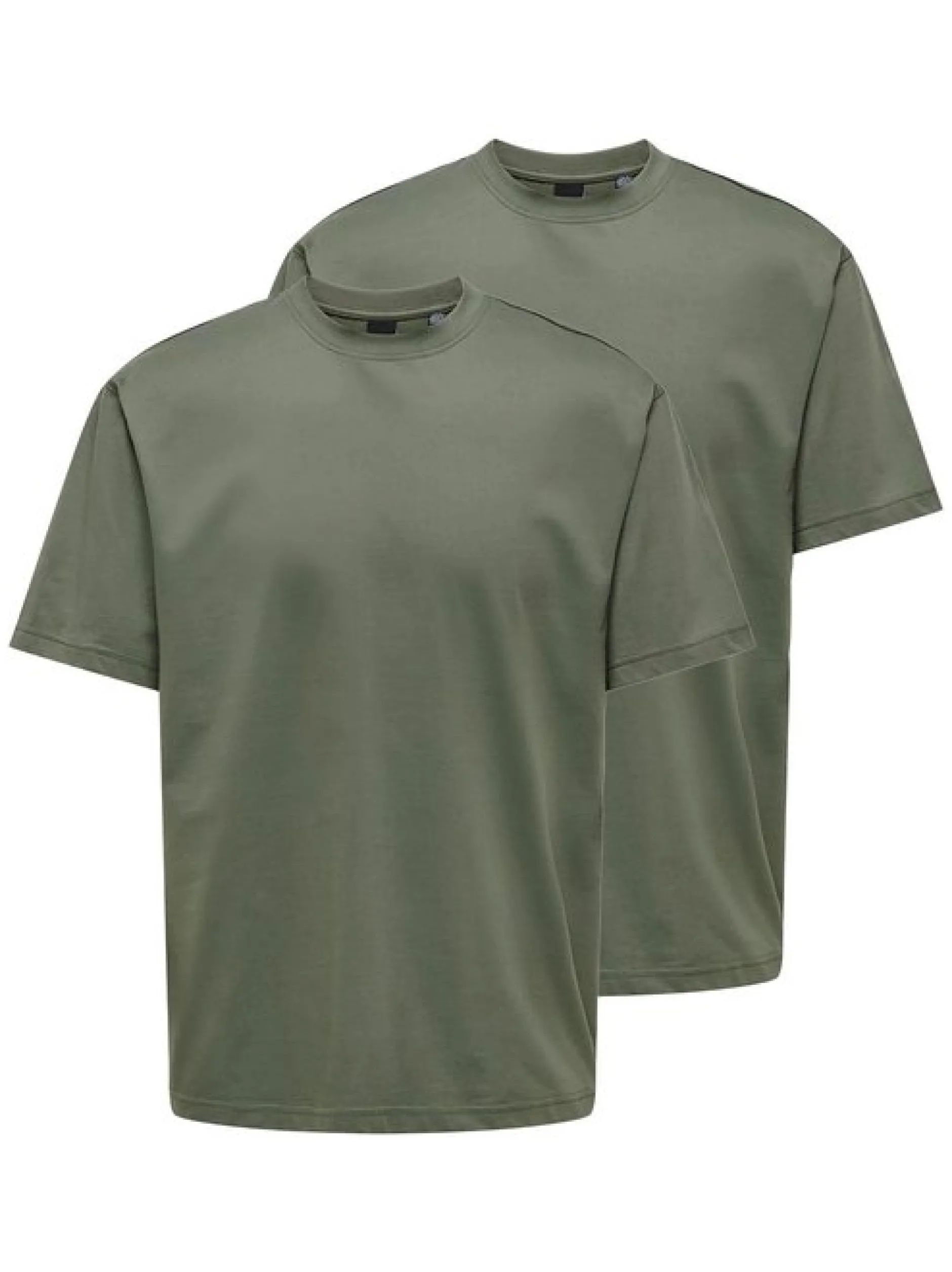 Only&Sons Herren T-Shirt - 2er Pack Onsfred in grün