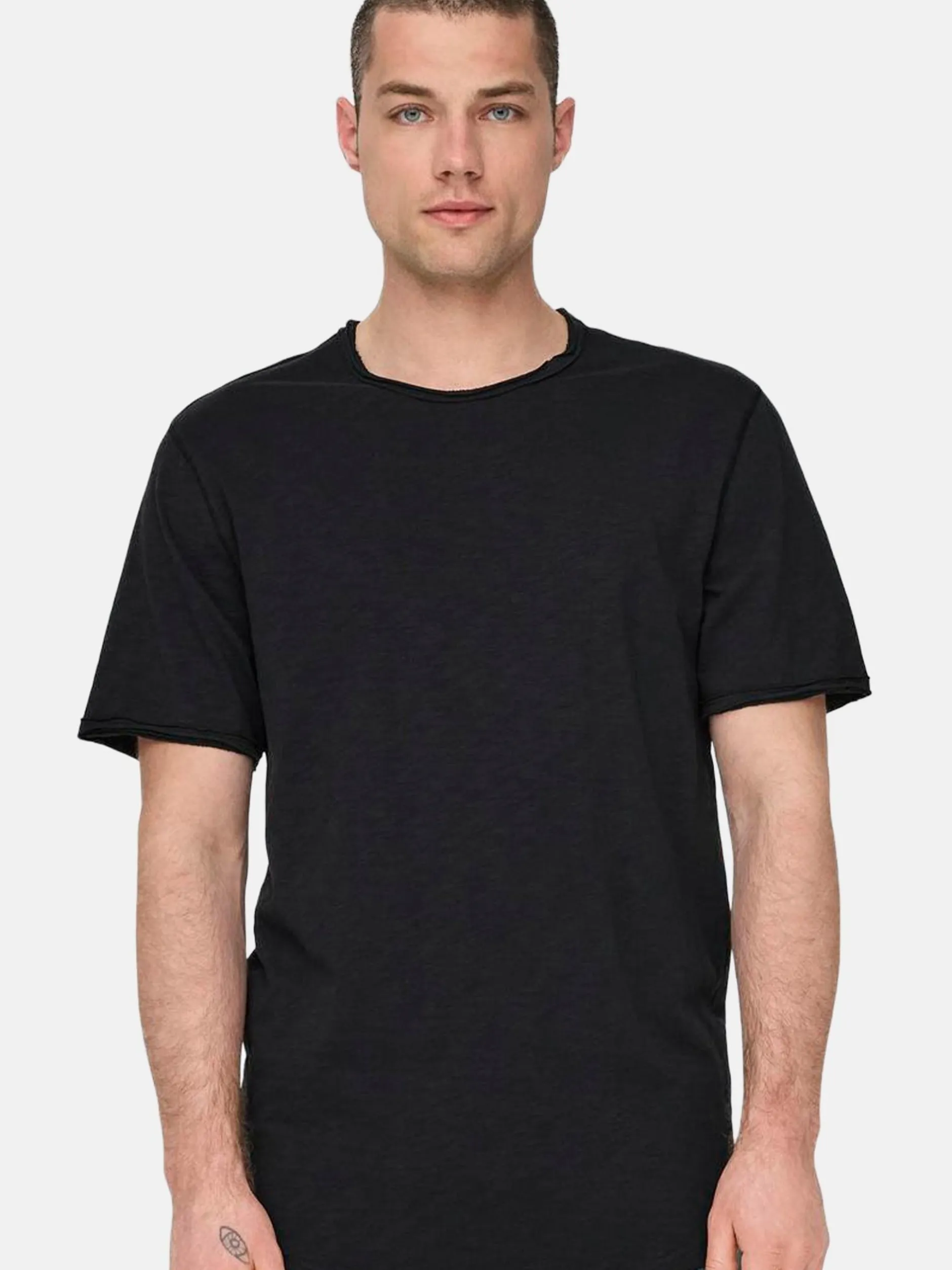Only&Sons Herren T-Shirt - 3er Pack ONSBENNE in schwarz