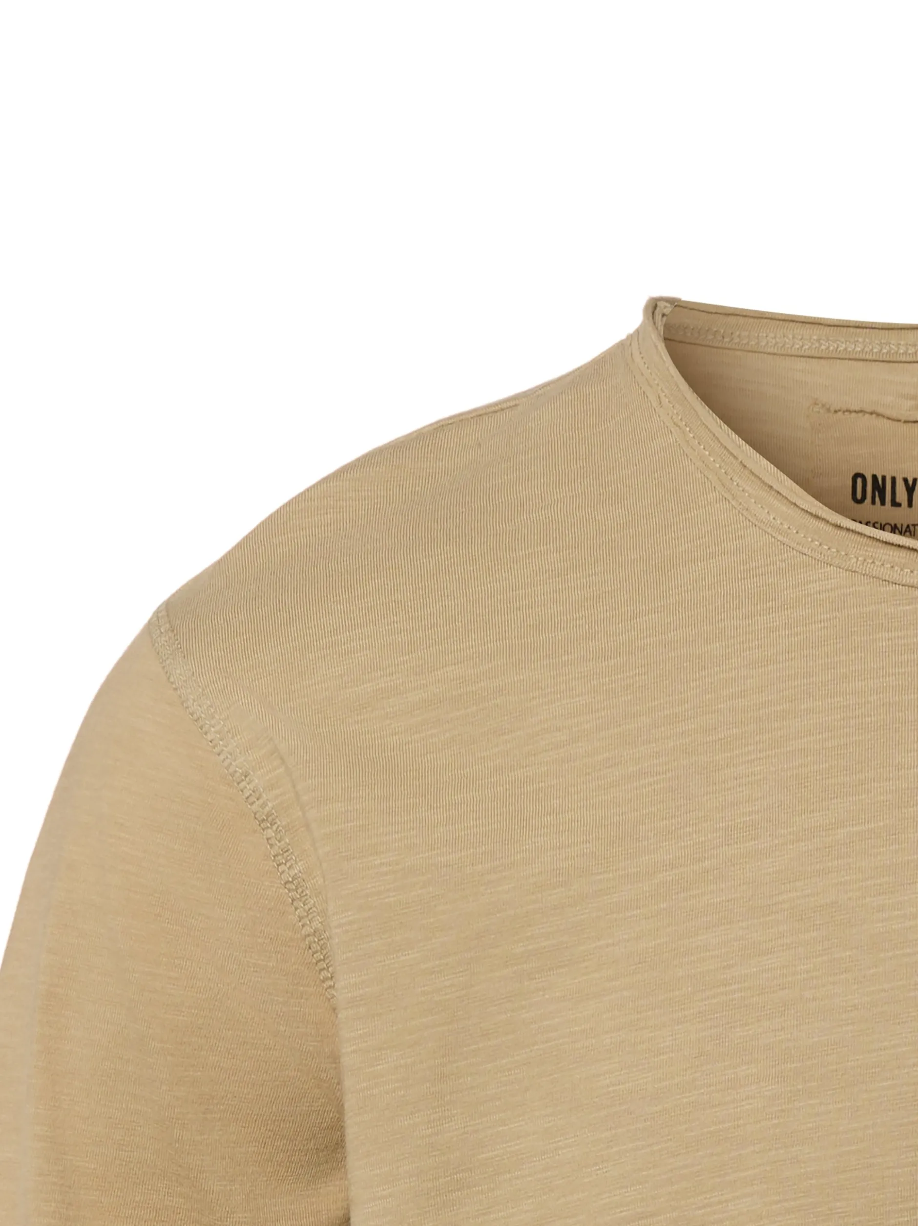 Only&Sons Herren T-Shirt - ONSBenne Longy in beige