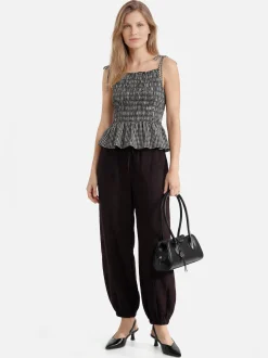 Opus Damen Ballonhose - Myha Oasis in schwarz