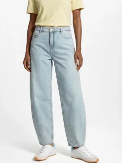 Opus Damen Barrel Jeans - Lolah breath in bleached
