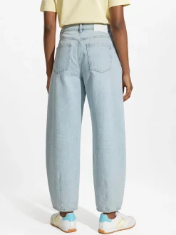 Opus Damen Barrel Jeans - Lolah breath in bleached