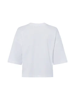 Opus Damen Baumwollshirt - Sarenzi in weiß