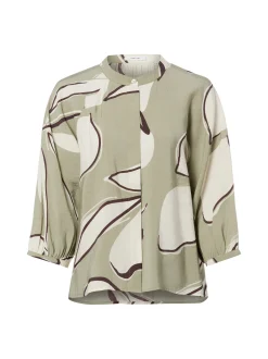 Opus Damen Bluse - Faloom in schilf ecru