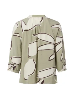 Opus Damen Bluse - Faloom in schilf ecru