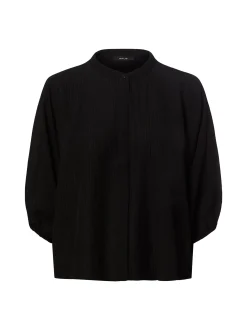 Opus Damen Bluse - Fylora in schwarz - Ärmel: 3/4 Arm
