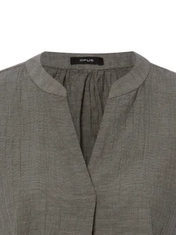 Opus Damen Blusenshirt - Famita in grau