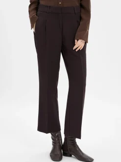 Opus Damen Bundfaltenhose - Meeri city in schoko