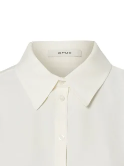 Opus Damen Hemdbluse - Flowy in ecru - Ärmel: langarm