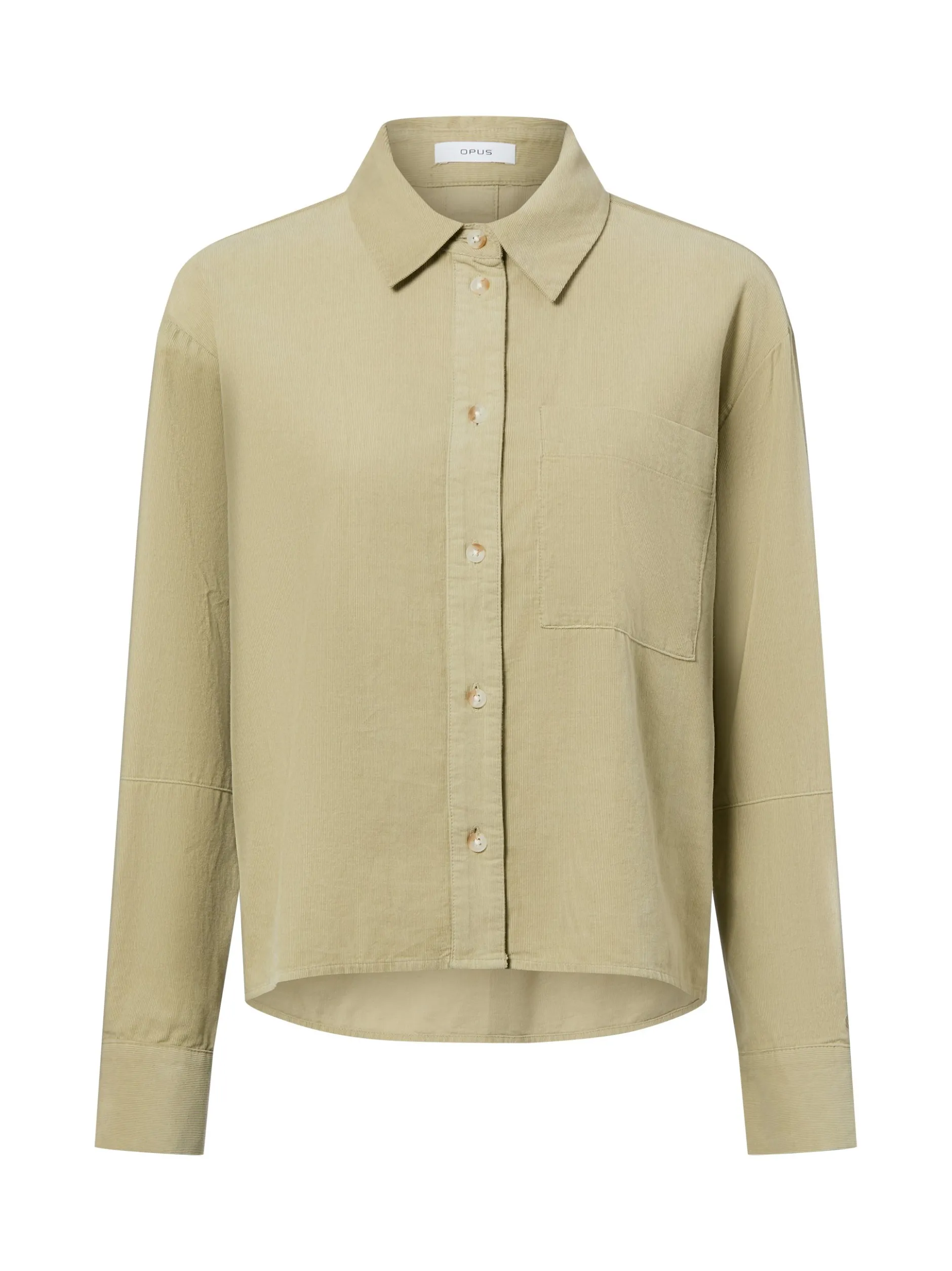 Opus Damen Hemdbluse - Frone in lind - Ärmel: langarm