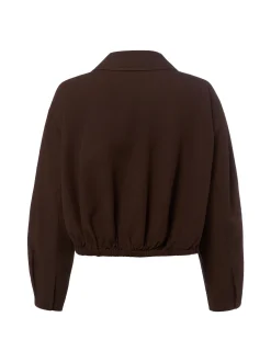 Opus Damen Hemdbluse mit Leinenanteil - Formente in mocca