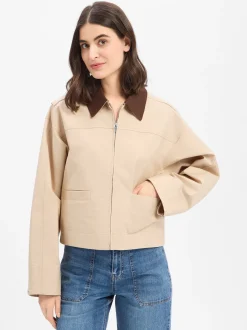 Opus Damen Jacke - Herakla in beige