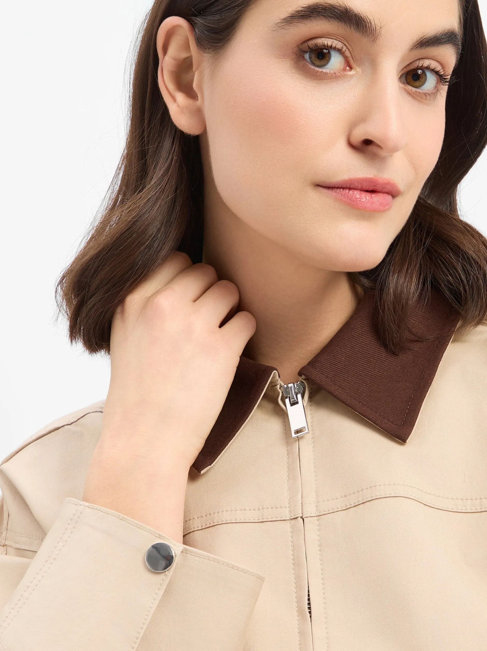 Opus Damen Jacke - Herakla in beige