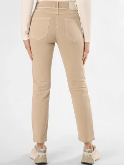 Opus Damen Jeans - Louis in beige - Länge: lang