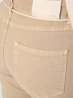 Opus Damen Jeans - Louis in beige - Länge: lang