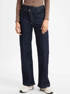 Opus Damen Jeans - Marli crisscross in blue stone