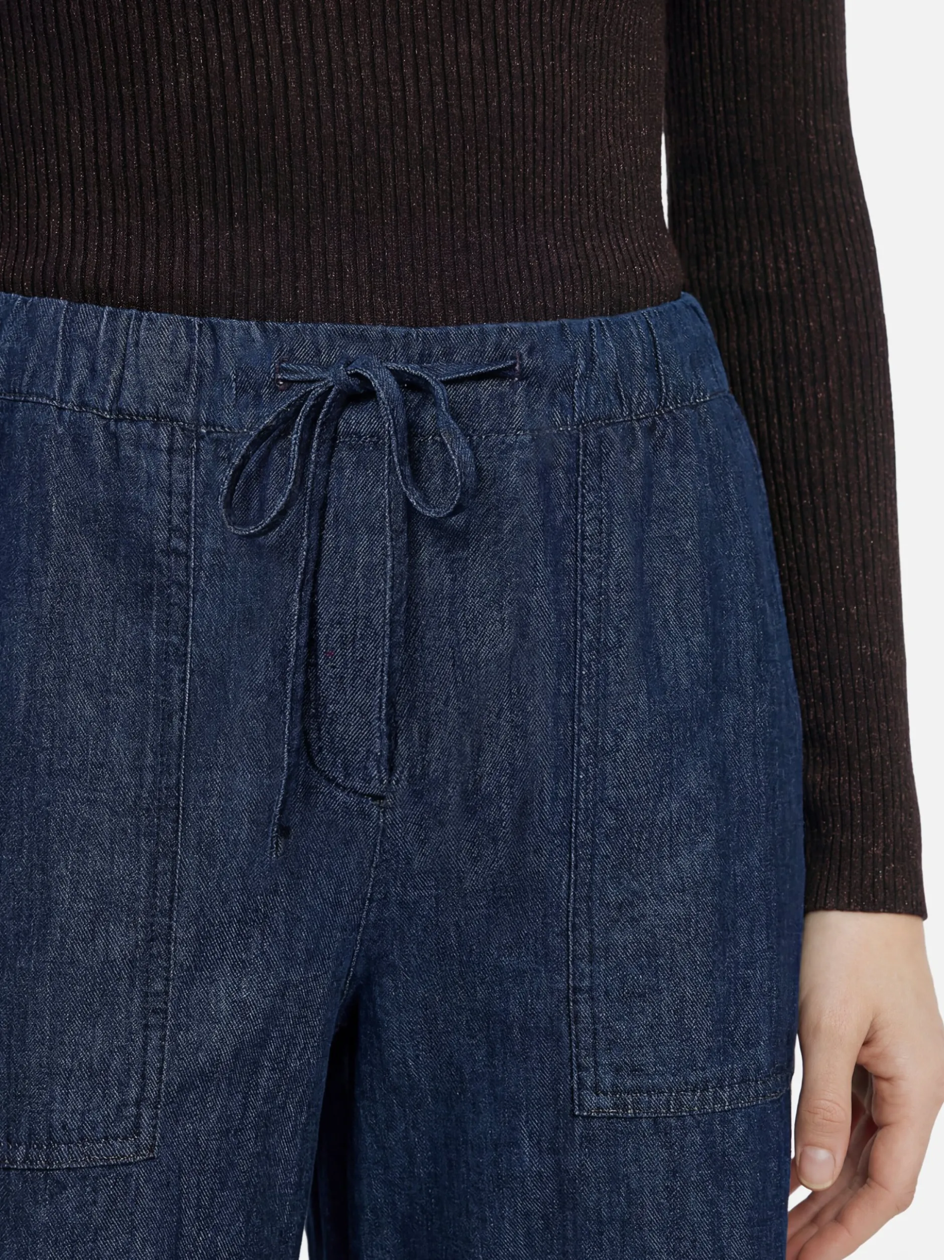 Opus Damen Jeans - Melane line in dark stone