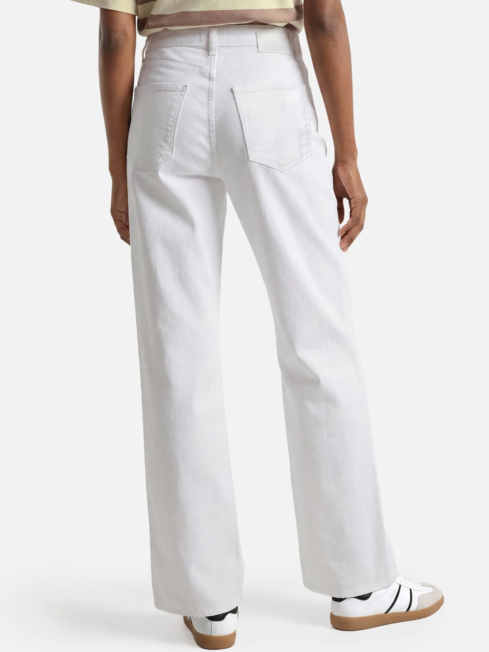 Opus Damen Jeans - Miva urban in weiß - Länge: lang