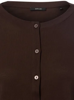 Opus Damen Jerseyjacke - Sandros in schoko