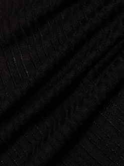 Opus Damen Langarmshirt in schwarz - Ärmel: langarm