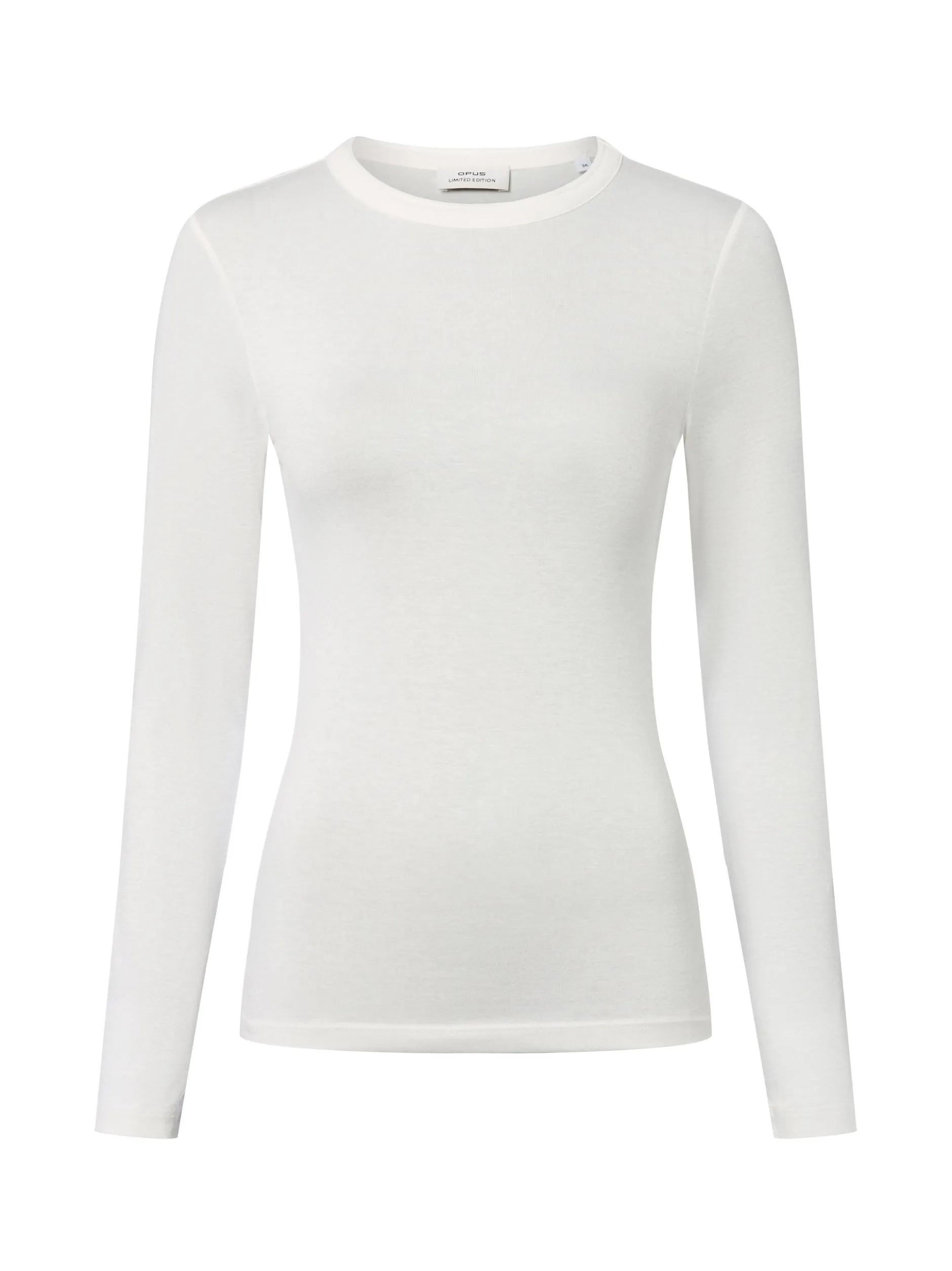 Opus Damen Langarmshirt - Sifa in ecru - Ärmel: langarm