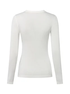 Opus Damen Langarmshirt - Sifa in ecru - Ärmel: langarm