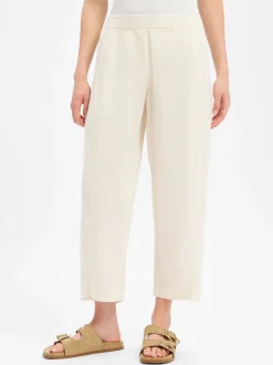 Opus Damen Leinenhose - Myha in sand - Länge: lang