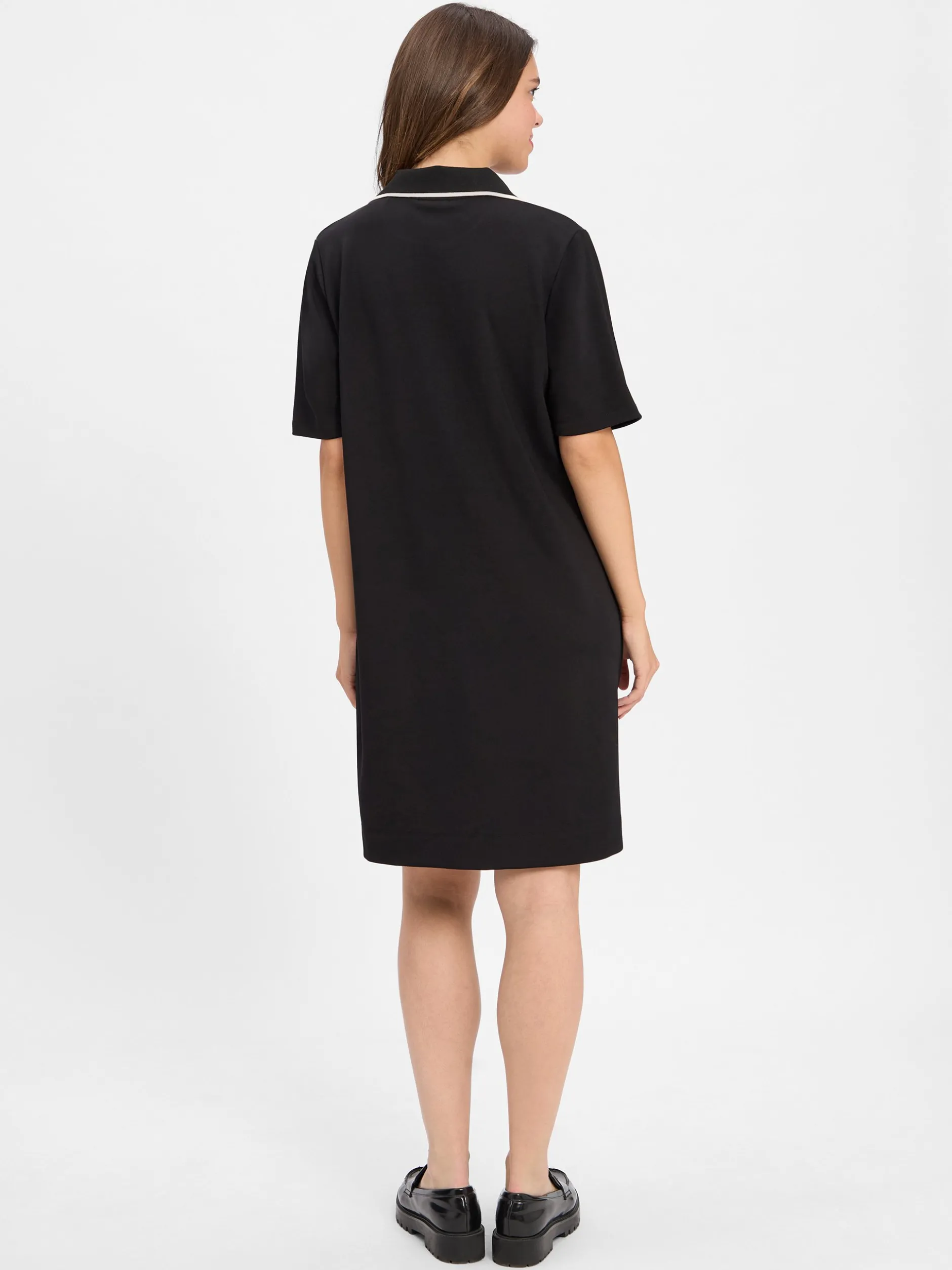 Opus Damen Shirtkleid - Wembli in schwarz - Länge: midi