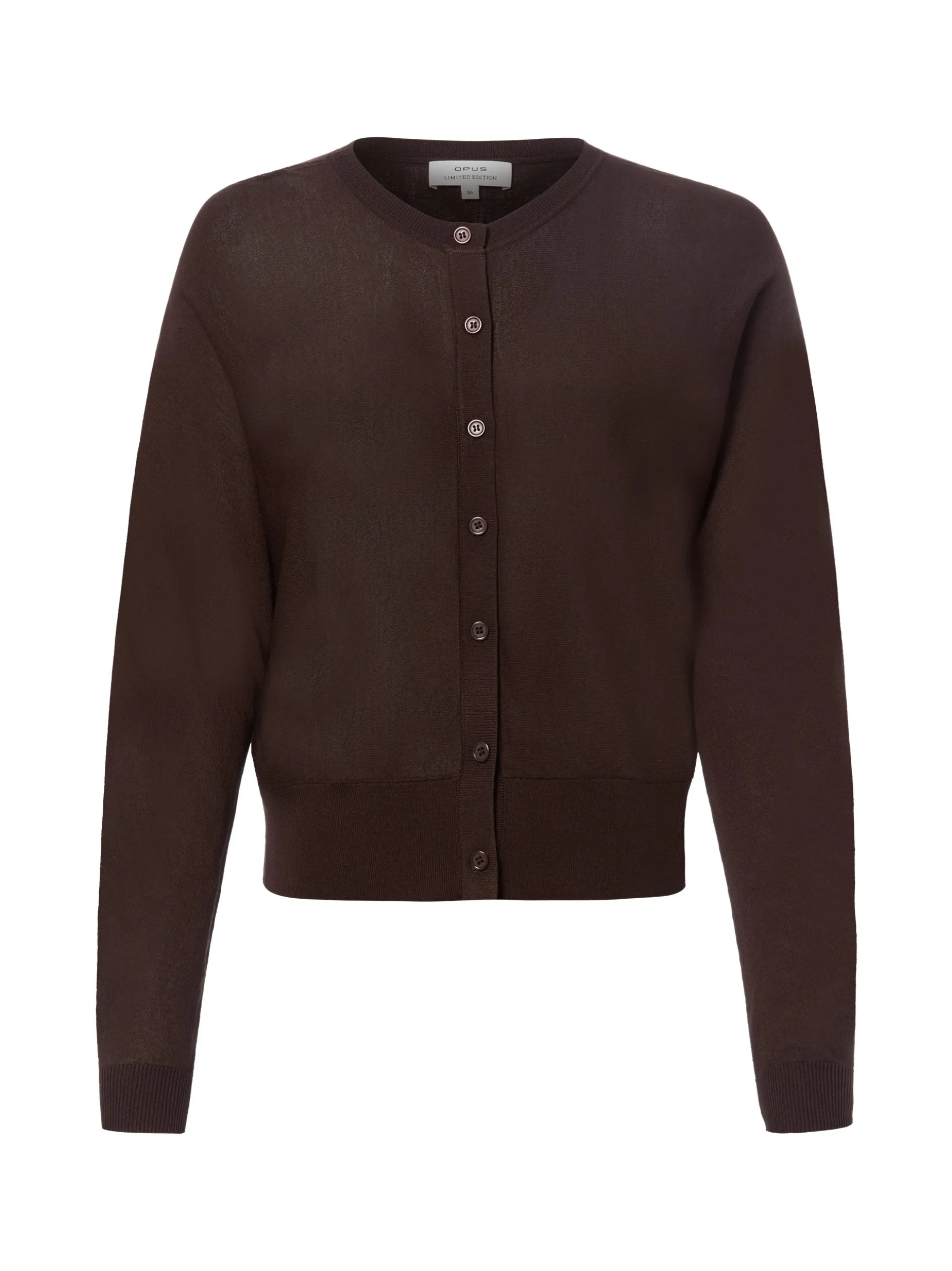 Opus Damen Strickjacke - Desela in mocca
